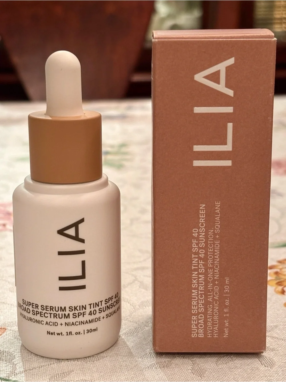 ILIA Super Serum Skin Tint SPF 40 Hydrating Foundation Diaz ST7 Neutral Vegan